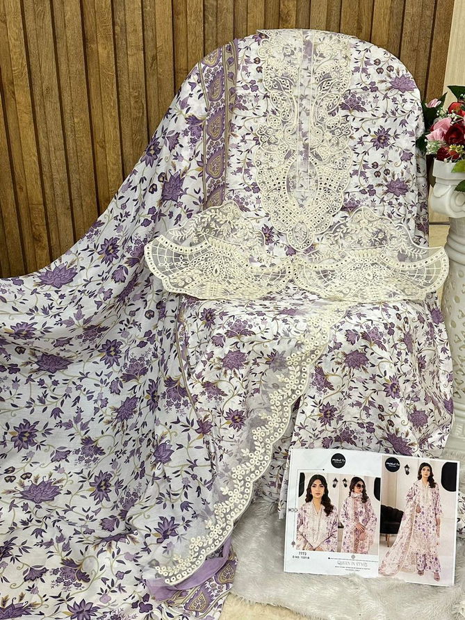 1321 B And C Mehboob Tex Embroidery Pure Cotton Pakistani Suits Wholesale Suppliers In India
